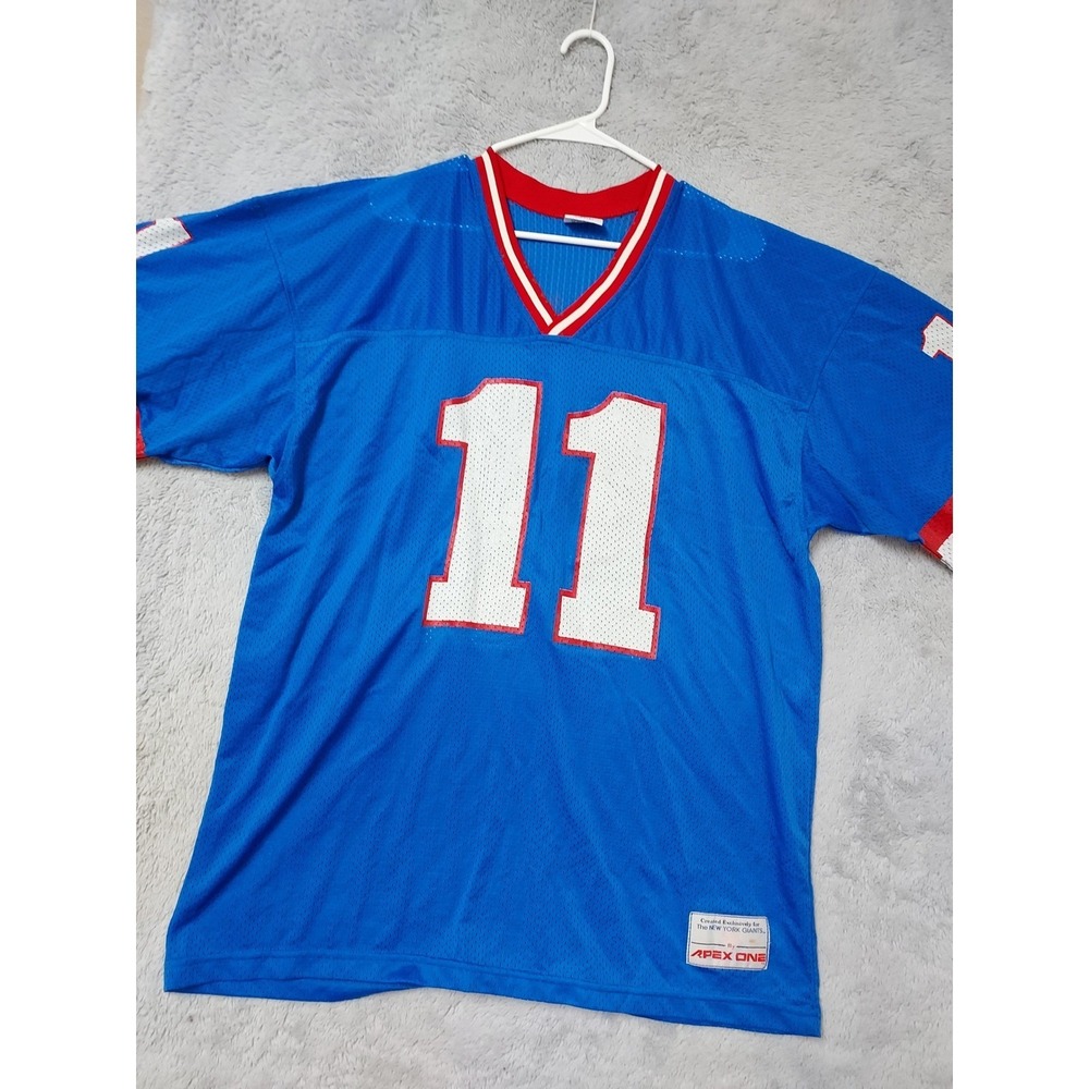 Vintage New York Giants Jersey Mens XL Phil Simms 11 Apex One 80s NFL Football